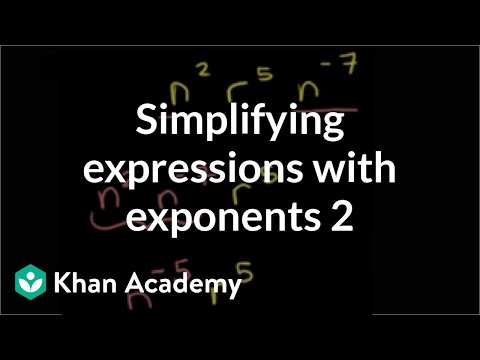 Simplifying expressions with exponents