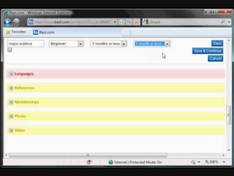 how to fill in a c.v
