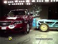 www.euroncap.comFrontal Impact takes place at 64 Km/h, 40% of the width of the car striking a deformable barrier. In the side impact, a mobile deformable barrier impacts the driver's door at 50 km/h. In the pole test, the car tested is propelled sideways at 29km/h into a rigid pole.