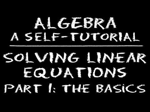 how to define a linear equation