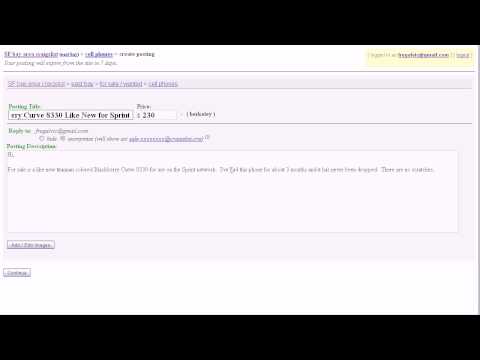 how to put things on craigslist