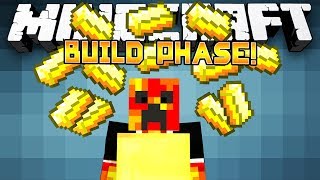 Minecraft Minigame Battle Dome! - INFINITE GOLD?! - (Build Phase) - Part 1/2