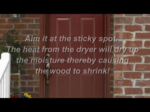 how to unjam a car door