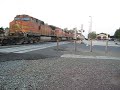 Tons of power for S/B BNSF #7657 as it meets up with Amtrak