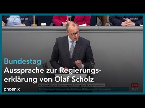 Bundestag: Aussprache zu Olaf Scholz (Bundeskanzler, SPD) - Regierungserklrung zum Europischen Rat am 20.03.24