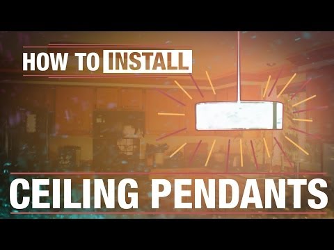 how to fit light pendant