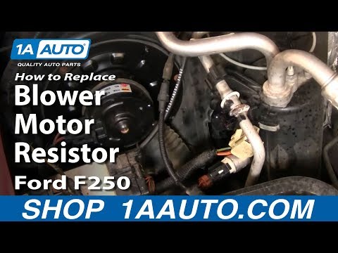 How to Install Replace Heater AC Fan Speed Resistor 99-07 Ford F250 F350 Super Duty 1AAuto.com