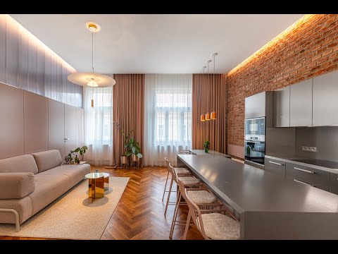 Video Stylové bydlení v srdci Smíchova – 3+kk u náplavky s moderním interiérem