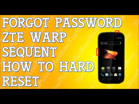 how to reset boost zte phone