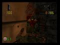 this is duke nukem: zero hour (for the nintendo 64)- part 2 of level 01- mean streets. finally, some action. don't get hit by the tank shells or get crushed by it- it's instant death. also, monsters: green lizard man with silver white armor- enforcer- armed with a m80 pulse blaster. green lizard man with golden brown armor- enforcer captain- armed with dual m80 pulse blasters. police attire pig- pig cop- armed with a claw 12 shotgun. armored pig with gas grenades- riot pig- armed with a ...