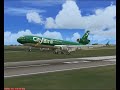 FS2004 CityBird MD11 pousando em Ostende