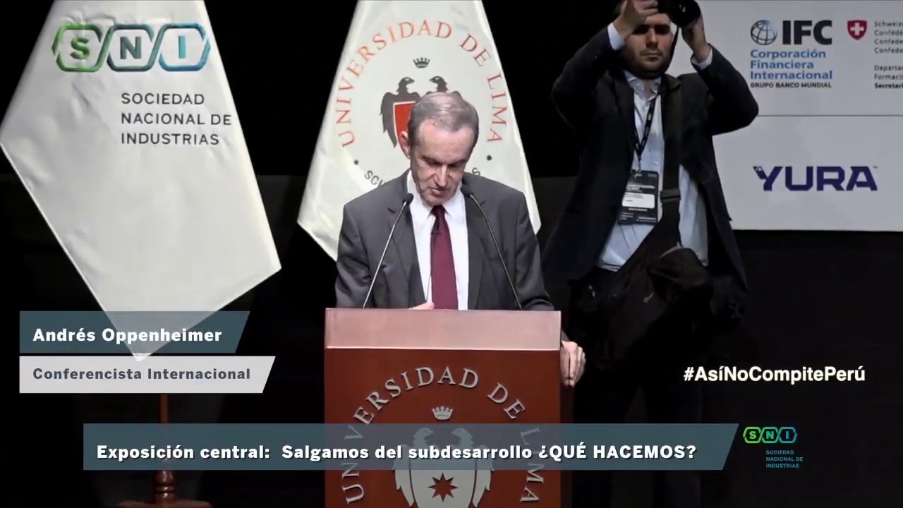 Exposición de Andrés Oppenheimer en el Foro Industrial 2018
