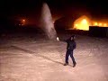 Coffee turns into vapor at -48F in Prudhoe Bay, Alaska