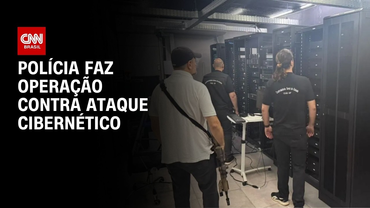 Polícia faz operação contra ataque cibernético a órgãos do Governo de SP | LIVE CNN