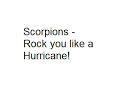The Scorpions – Rock you like a Hurricane 2000