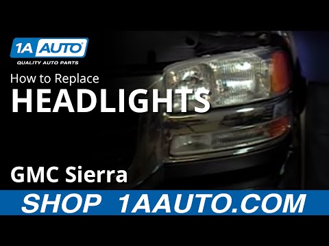 How To Install Replace Headlight on a GMC Sierra 99-06 1AAuto.com