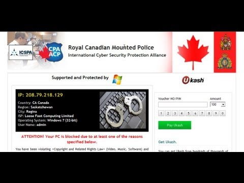 how to get rid of rcmp scareware