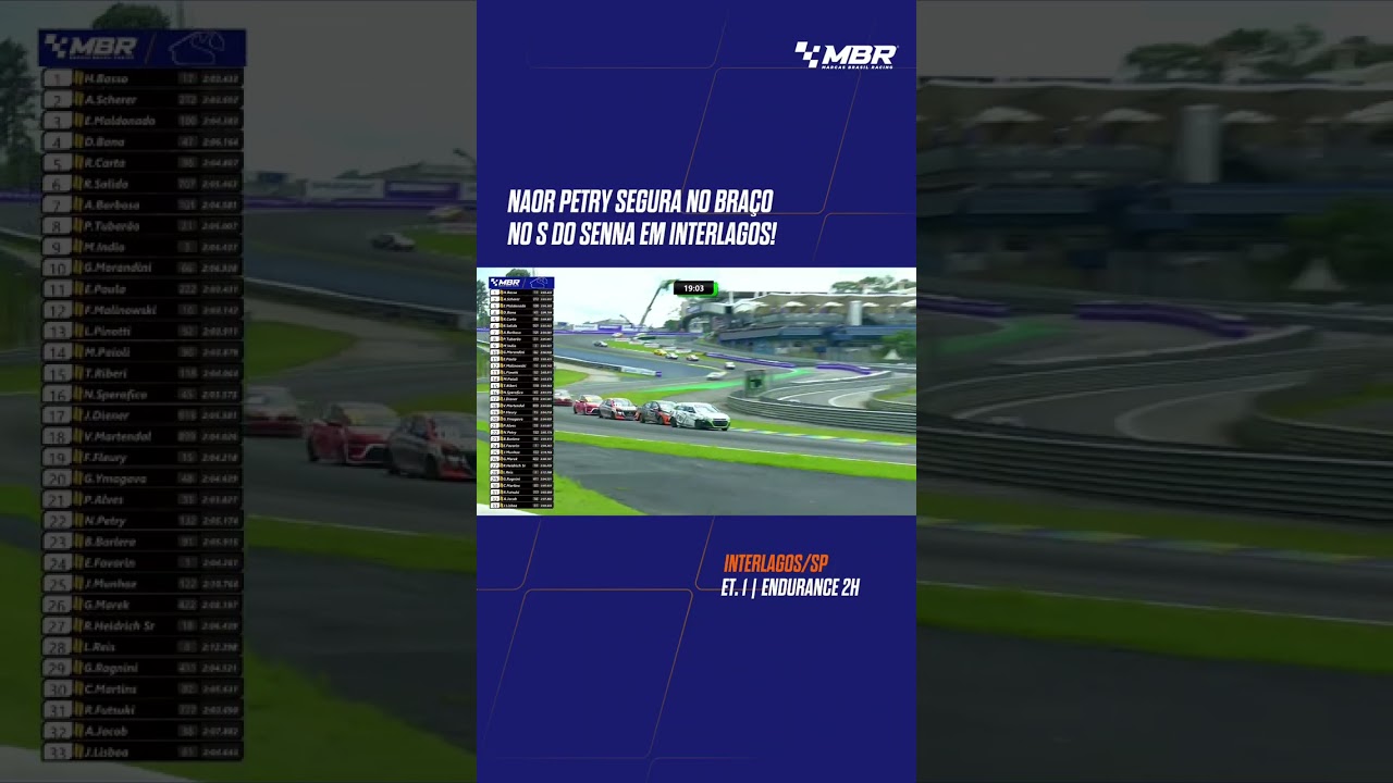 Braço, reflexo e experiência - Naor Petry segurou no braço no S de Interlagos!