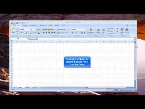 how to recover a excel file that i saved over