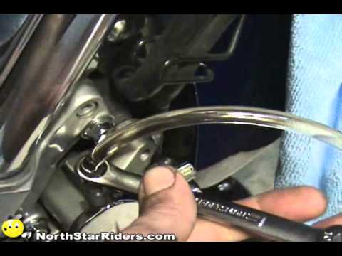 how to bleed the front brakes on a motorcycle