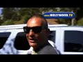 christian audigier and johnny hallyday walk together on sunset