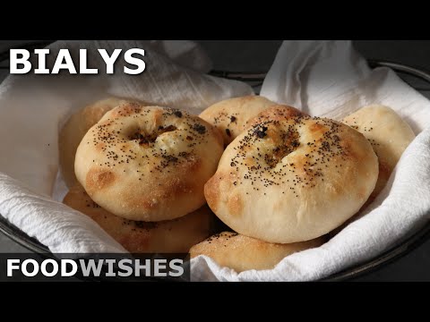 Bialys – New York City Style Bagel-Shaped Polish Buns – Food Wishes