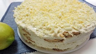 TARTA FÁCIL de LIMÓN y GALLETAS (tarta sin horno)