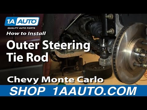 How To Install Replace Outer Steering Tie Rod 2000-07 Chevy Monte Carlo