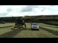 Yuppie Contracting Range Rover towing 10 ton silage trailer TDV8