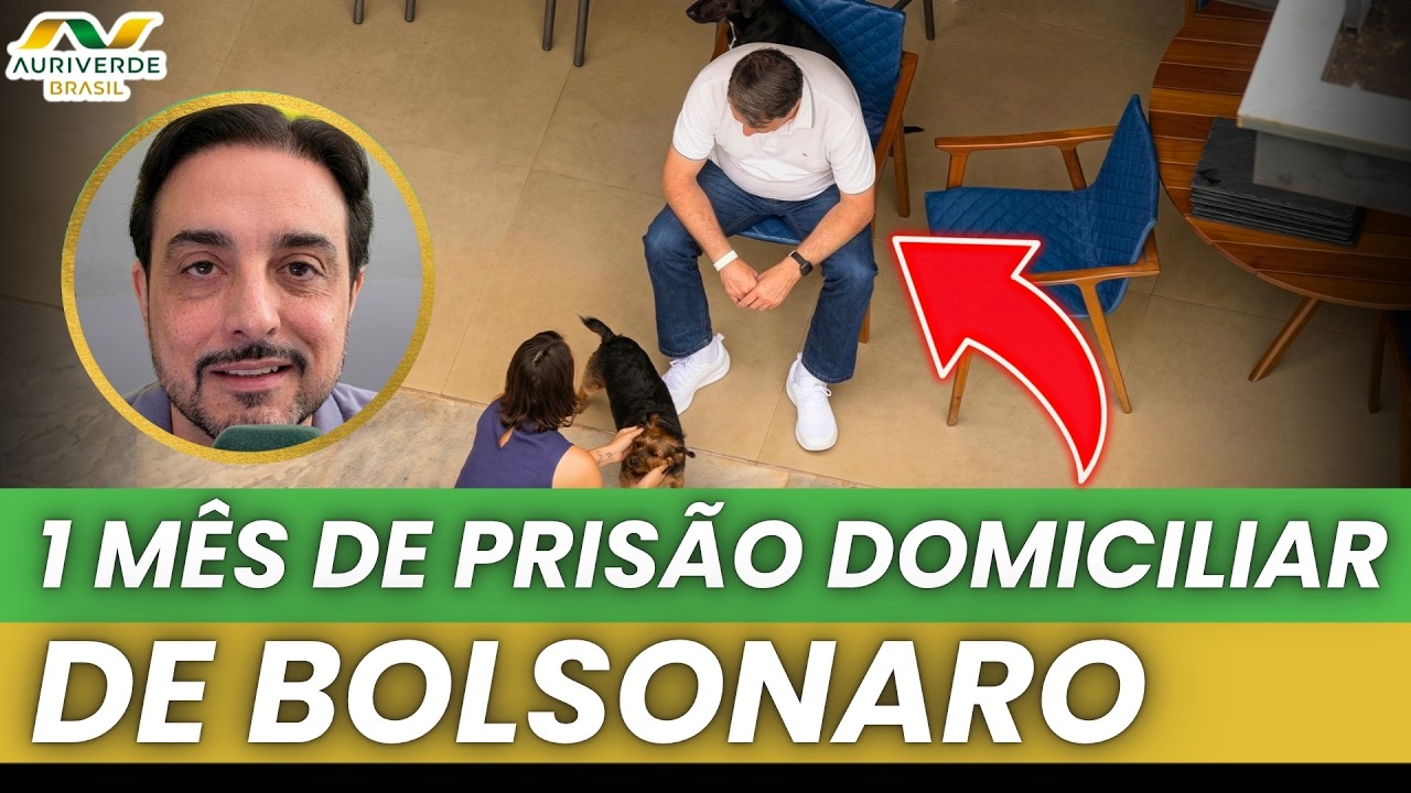 Prisão domiciliar de Bolsonaro completa 1 mês