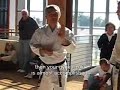 http://ska.org Tsutomu Ohshima at Shotokan Ohshima Dojo December 2, 2007 describes gyaku-zuki and shin-ki-tai (Mind, Breathing, Body)