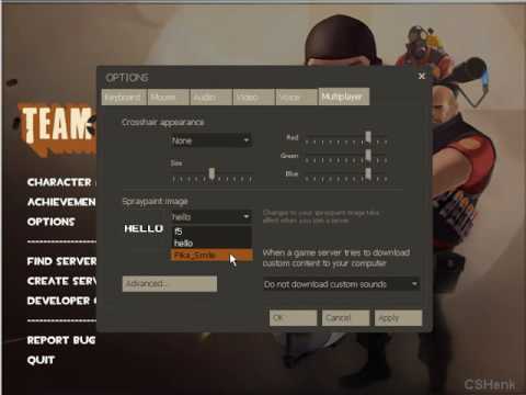 how to change spray paint image in cs