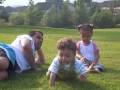 videos de Hannah contando historia pra Andrew e Wagner no parque de Edimburgo