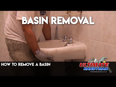 how to install a pedestal sink on tile