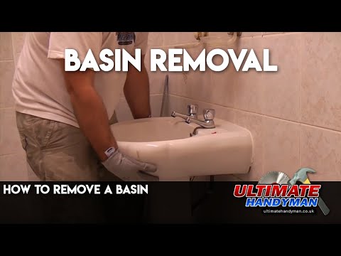 how to remove a bathroom sink