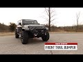 Rough Counrty Stubby Front Trail Bumper (Part Number: 10597A) Rough Counrty Stubby Front Trail Bumper - JT/JL/JK