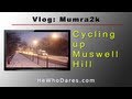 Cycling to Muswell Hill in the snow. 