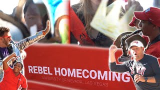 Kicking off #RebelHomecoming: Pep Rally and Window Painting