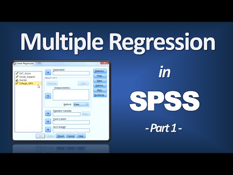 Multiple Regression in SPSS - R Square; P-Value; ANOVA F; Beta (Part 1 of 3)