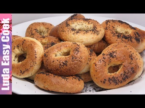 ОБАЛДЕННЫЕ БУБЛИКИ БАРАНКИ ПО-ДОМАШНЕМУ С МАКОМ | HOMEMADE BAGELS RECIPE WITH POPPY SEEDS