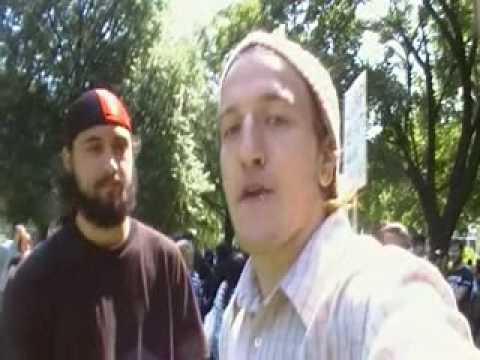 anarchist - (June 25th 2010) I went to Allen Gardens for the G20 Protest- to record some footage for Youtube and the World before the March started. Watch as the vibe ch...