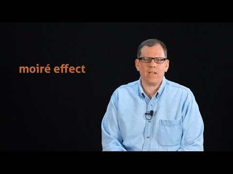 how to eliminate moire effect