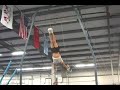 crazy gymnastics and trampoline with parkour, free running