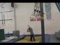 crazy gymnastics and trampoline with parkour, free running
