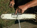 McAlpin chainsaw sharpening jig demo 1