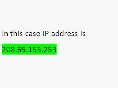 how to obtain ip address of a website