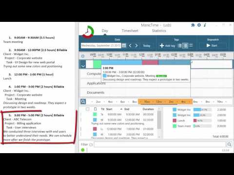How to use ManicTime to keep track of project work