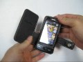 PDair Leather Case for Samsung M8910 Pixon12 - Book Type (Black)