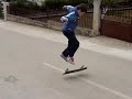 Kickflip X-foot (aka Cross flip)