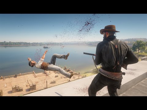 Red Dead Redemption 2 PC 60FPS - Funny & Brutal Moments Vol. 59 (Euphoria Ragdolls)